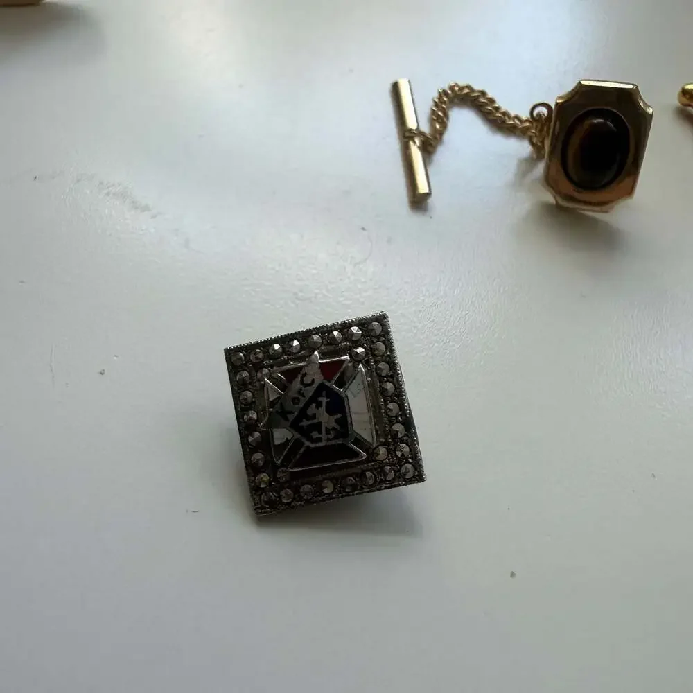 Vintage Assorted Men's Cufflinks and Tie Accessories Lot